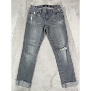 Lucky Brand Women’s 4/27 Lolita Distressed Skinny Jeans Rolled Cuffs